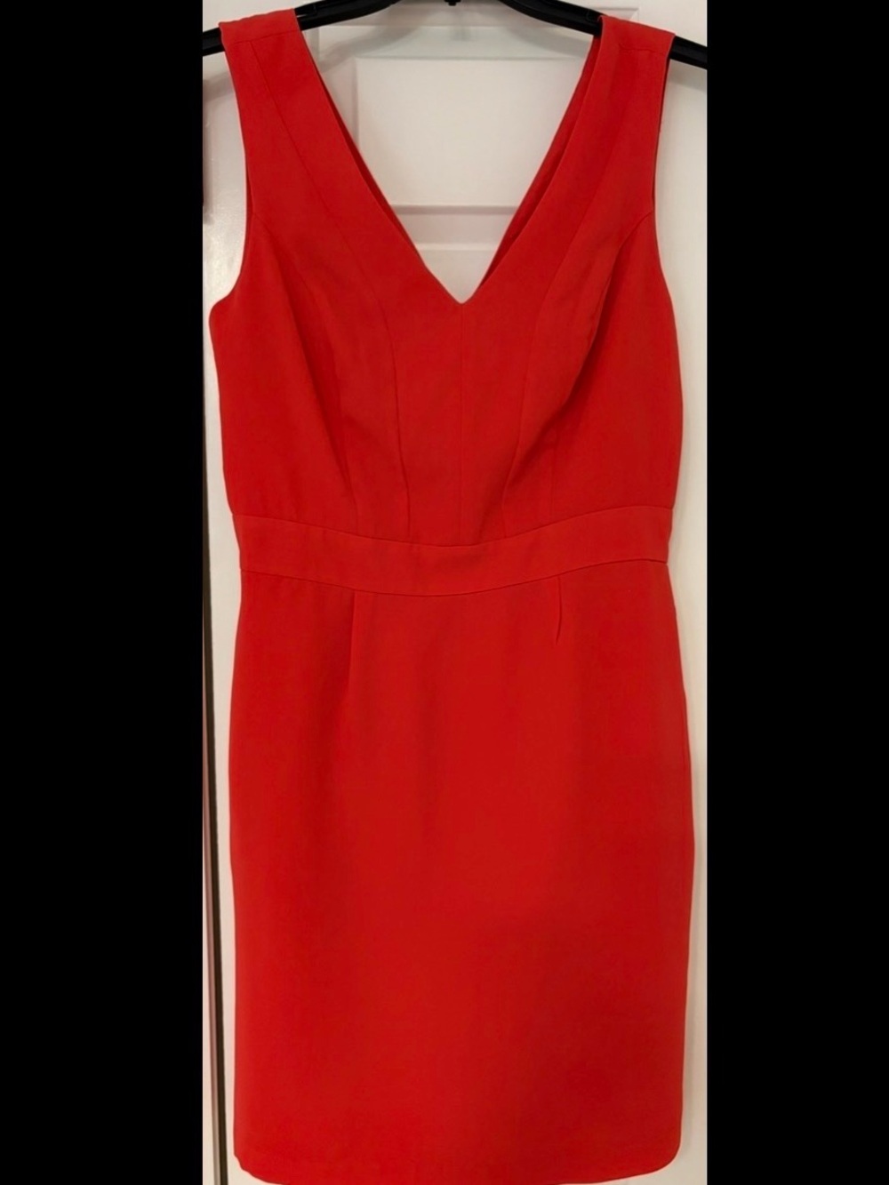 Forever 21 Dark Orange V-Neck Sheath Dress